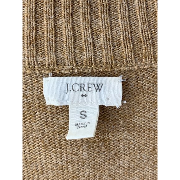 Womens J Crew Lightweight Tan V-neck Sweater Small Cashmere Blend 6609 LS GUC - Picture 5 of 10
